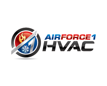 Air Force 1 HVAC logo design contest - logos by Alf=red