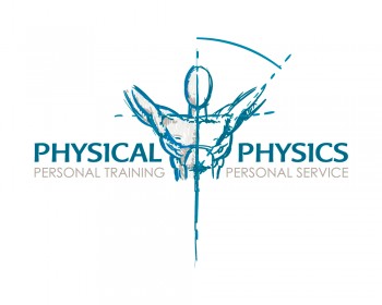 physical physics logo design